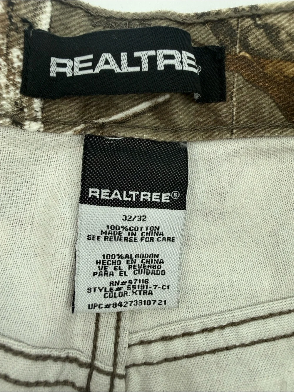 Realtree Men's Camo Cargo Pants - Brown Green Tan